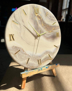 Buy Direct Manufacturer 14 Inches / 35 cm Resin Wood Wall <b>Clock</b> Epoxy Wood Wall <b>Clock</b> Live Edge Rustic Olive Wood Wall <b>Clock</b> - Product Image 5