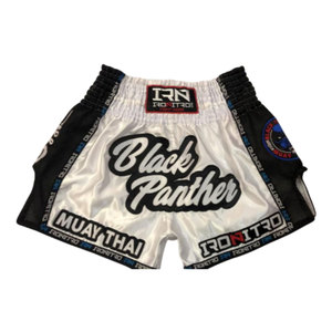 Pantalones Cortos de Boxeo de Moda, Bordados, para MMA, Lucha Libre, Muay Thai, con Logotipo Frontal Sublimado - Product Image 3