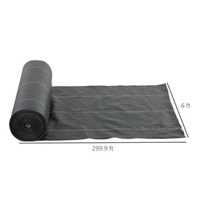 Telo Pacciamante in Polipropilene Tessuto Rinforzato da 5 once, 1,8 m x 91,4 m, per Giardinaggio e Paesaggistica - Product Image 3