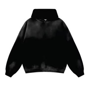 เสื้อฮู้ดดี้ผู้ชายทรงปกติ ผ้าโพลีเอสเตอร์/คอตตอน ระบายอากาศได้ดี สีสันปรับแต่งได้ สไตล์สตรีทแวร์ น้ำหนักมาก ลายเรียบ ขายส่ง - Product Image 1