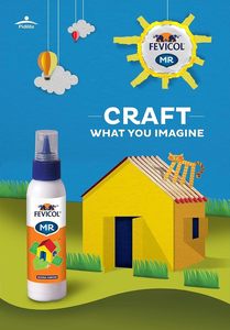 Pegamento para Manualidades Fevicol MR de 120 g |   Adhesivo de Última Generación |   Artesanía y Manualidades |   Fácil de usar, ideal para niños, aficionados y proyectos estudiantiles. - Product Image 4