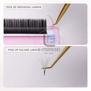 Pinces à cils en acier inoxydable avec logo et taille personnalisés - Équipement de beauté durable et de haute qualité réutilisable - Product Image 4