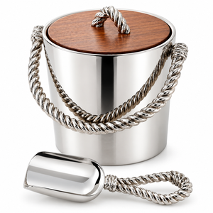 Cubo de Hielo de Metal Dorado de Lujo con Pinzas, Aislamiento de Doble Pared, Acero Inoxidable, Enfriador de Vino y Champán, Diseño Acolchado con Patrón de Diamantes - Product Image 2