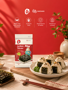 Korean Roasted <b>Seaweed</b> <b>Snack</b> for Kids 5g × 3 Bundles Wholesale O'food | Low Sodium | Seasoned Laver | Ready To Eat Food - Product Image 2