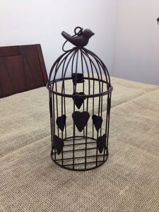 Centro de Mesa Decorativo con Jaula de Pájaros de Metal, Diseño Vintage, Ideal para Decoración y Estilismo de Eventos - Product Image 6