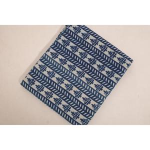Vintage Style Indigo Cotton Fabric Indian Hand Printed Textile <b>for</b> Clothing Curtains Crafts and Decor - Product Image 1
