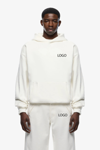 Conjunto Deportivo de Felpa con Logotipo Personalizado, Sudadera con Capucha Extra Grande, Pantalones Deportivos, Traje de Invierno de Alta Calidad para Hombre, 2 Piezas, Informal, Ecológico - Product Image 4