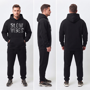 <b>Men</b> Rhinestone Printed Hooded <b>Sweat</b> Shirt Winter Wear Pullover Hoodies Cotton Fleece Hooded <b>Top</b> <b>Mens</b> Streetwear Pullover Hoodie - Product Image 5