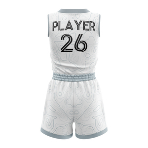 Ensemble uniforme de basket-ball réversible pour femmes, maillot et short, pour les équipes scolaires et les programmes d'entraînement de basket-ball - Product Image 6