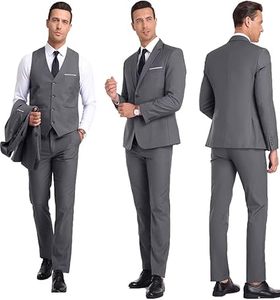 Mens Wedding <b>Suit</b> Pant Coat Formal Slim Fit Groom Tuxedo set - Product Image 3