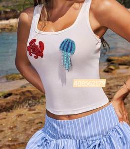 Porte-clés artisanal en coton perlé avec pompon, breloque de sac multicolore à franges, style bohème, léger, durable, pendentif de créateur, cadeau - Product Image 2