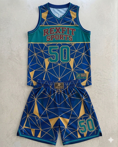 Conjunto de Uniforme de Baloncesto Personalizado para Equipo, Ropa Deportiva de Alto Rendimiento para Hombre, Conjuntos de Uniformes de Baloncesto Masculinos - Product Image 1