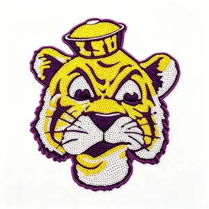 High Quality Twill Fabric Embroidered Heat Press Patches Custom Thread Floral Design Iron On Garment Applique For <b>Clothing</b> Hats - Product Image 3