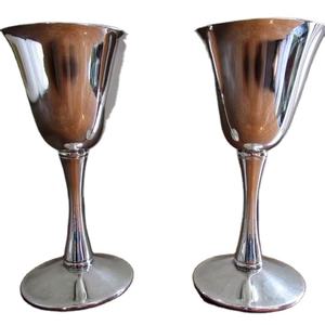Direct Indian Factory Oversized Customisable Premium <b>Bronze</b> Anti-Nickel Silver Plated Brass Wine Goblet Quality Jewish Metal - Product Image 1