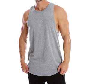 Camisetas de Tirantes Deportivas de Alta Calidad, Transpirables, Blancas, para Fisicoculturismo, Personalizadas, de Algodón, para Correr, Gimnasio, para Hombre - Product Image 3
