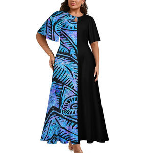 Vestidos Polinesios con Estampado Personalizado de Alta Gama, Estilo Tribal, Estilo Fiesta, Vestido Mexicano - Product Image 3