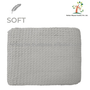 Couverture en gaufre de haute qualité 50% coton 50% polyester Douce, Chaude, Taille personnalisée, Couleurs multiples Couverture pour la maison et l'hôtel - Product Image 4