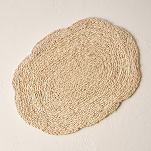 High Quality Natural Woven Oval Rattan <b>Placemats</b> <b>for</b> Dining <b>Table</b> <b>Table</b> Decor Christmas Ratan <b>Placemats</b> OEM <b>Placemats</b> - Product Image 1