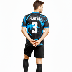 Uniforme de football professionnel pour hommes, qualité supérieure, 100% polyester, respirant, séchage rapide, hiver, nom d'équipe personnalisé, services OEM - Product Image 3