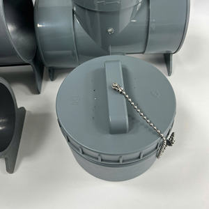 Connecteur en T de tuyau en PVC de haute qualité avec capuchon d'extrémité et couvercle de crépine pour système de drainage OEM/ODM usine en gros Vietnam - Product Image 2