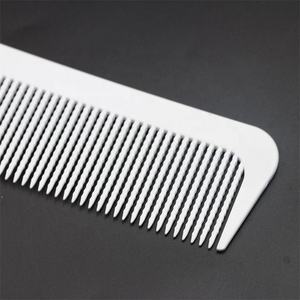 Peigne à dents larges et fines en ABS blanc pour salon de coiffure, outil professionnel de coiffage et de toilettage pour barbier - Product Image 5
