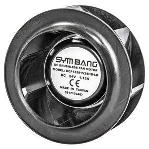 พัดลมแบบแรงเหวี่ยงขนาดเล็กพลาสติก DC 24V 48V OEM (DCF13391-LD) - Product Image 1