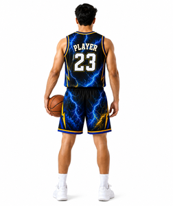 Nouvel ensemble d'uniformes de basketball Elite au design personnalisé, maillot et short athlétiques pour les équipes scolaires, de club et de ligue - Product Image 4