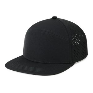 Gorra Unisex de 6 Paneles con Cierre a Presión, Malla Negra, Ajustable, Transpirable, Casual, para Adultos, Primavera/Verano - Product Image 2