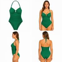 Baju Renang Bikini Tank Brazilian Model Baru 2026, Desain Pabrik, Warna dan Ukuran Sesuai Pesanan, Solid, Mengecilkan Tubuh, Menyembunyikan Bentuk Tubuh, Cepat Kering