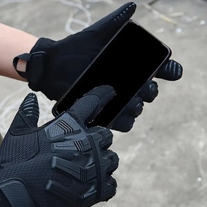 Gants de moto personnalisés haut de gamme pour hommes, en microfibre, imperméables, pour le cyclisme sportif et les balades décontractées à vélo, vente en gros - Product Image 5