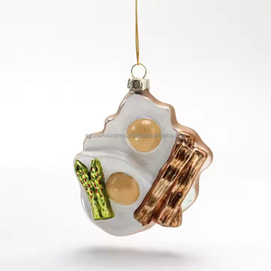 Adorno colgante de latón personalizado de lujo personalizable, suministros de adorno navideño para comida, decoración de regalo - Product Image 2