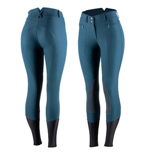 Hochwertige Outdoor-Reithose aus Polyester-Spandex mit 4-Wege-Stretch, tiefen Taschen und Vollbesatz für Damen - Product Image 1
