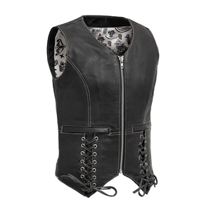Women's Rodeo Cowgirl Leather <b>Vest</b> Western Fringe Style Factory Price Wholesale Private Label - Product Image 1