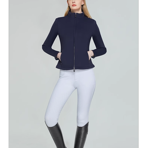 Women's Elite Dressage Equestrian Competition Jacket Genuine Leather Breathable Moisture Wicking Formal Show <b>Coat</b> - Product Image 3
