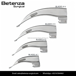 Ensemble de laryngoscopes à fibres optiques Mega Light intégrés Macintosh avec lames manuelles en métal - Product Image 3