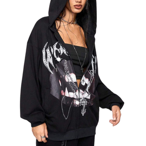 Sudadera suave y cálida con estampado artístico único, sudadera informal de moda para mujer, sudaderas con estampado moderno para uso diario, sudaderas con estampado para mujer - Product Image 3