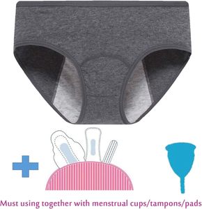 Ropa Interior Menstrual Premium para Mujer, a Prueba de Fugas, Cómoda, de Algodón, Reutilizable, de Cintura Alta, Absorbente y Lavable - Product Image 4