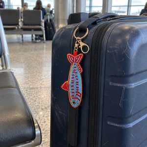 Elegant Beaded Key Chain Handmade Bag Charm with Colorful Embroidery for Women Girls Handbags Backpacks and Fashion Accessories - Product Image 4