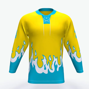 Best Sellers Training Unisex Custom Design Cheap Hockey Jerseys 100% Polyester Digital Print - Product Image 4