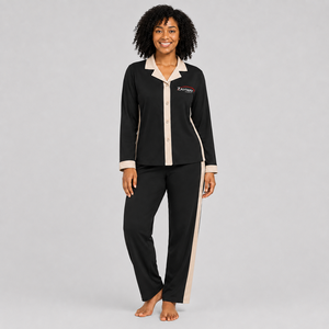 Trending Women's Pajama <b>Set</b> Soft Cotton Breathable Comfortable Loungewear Nightwear Custom Design Pajama <b>Set</b> for Women - Product Image 1
