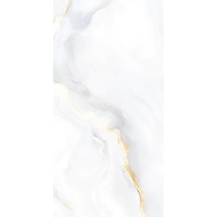 Carrelage en porcelaine veinée or blanc luxueux, revêtement mural intérieur moderne, surface céramique émaillée, antidérapant, brique réfractaire, villa