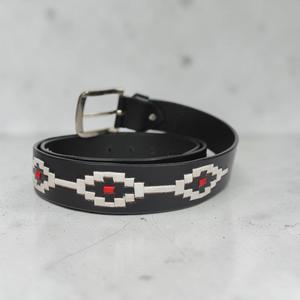 Ceinture Polo en Cuir de Vachette Véritable avec Logo Personnalisé, Cousue à la Main, Ceinture Gaucho en Cuir Véritable, Fournisseur Direct en Gros LPB-0080 - Product Image 3