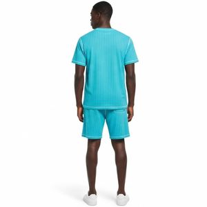 Men short set lightweight breathable fabric soft comfortable fit summer wear Printed Polyester Nonwoven <b>Tracksuit</b> Activewear - Product Image 5