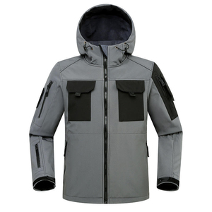 Most Popular Men's Winter Soft Shell <b>Jacket</b> Custom Logo <b>Waterproof</b> Anti-Bacterial Brightly Colored Front Logo Placement Sale - Product Image 6