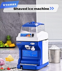 เครื่องทำน้ำแข็งไสไฟฟ้า, เครื่องไสน้ำแข็ง 300 วัตต์, เครื่องทำน้ำแข็งเกล็ดหิมะปรับความหนาได้, เครื่องบดน้ำแข็ง 661 ปอนด์/ชม. - Product Image 4