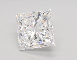 Diamante cultivado en laboratorio de 5.08 quilates, corte princesa, color blanco E, claridad VS1, corte excelente. - Product Image 5