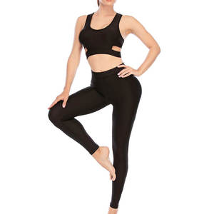 Ensemble de yoga léger et élégant pour femmes, idéal pour la gym et le fitness, disponible en gros avec logo personnalisé, grandes tailles et couleurs variées - Product Image 3