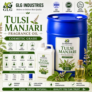 Aceite de Fragancia Tulsi Manjari, Compuesto de Fragancia Sintética para Jabón, Velas, Cosméticos, Cuidado del Hogar, Aplicaciones Industriales, Suministro a Granel - Product Image 1