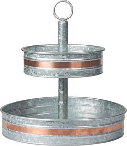 AWE Traditional Metal <b>Cake</b> <b>Stand</b> <b>Set</b>-Handmade & Eco-Friendly Dishwasher Safe Customizable Size & Shape for Events - Product Image 2