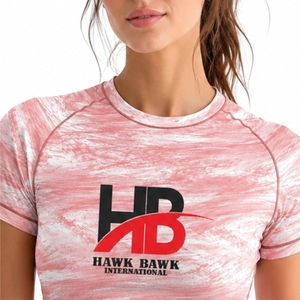 Crop top personnalisé pour femme, qualité supérieure, séchage rapide, respirant, tricoté, col rond, coupe classique, sportif, été, qualité export, personnalisable - Product Image 5